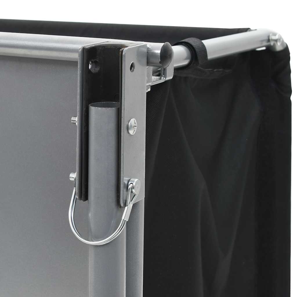 Rimorchio da Bici Nero e Giallo 65 kg 91684