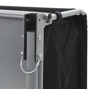 Rimorchio da Bici Nero e Giallo 65 kg 91684