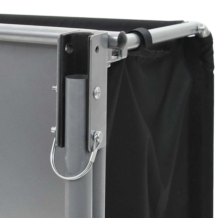 Rimorchio da Bici Nero e Giallo 65 kg 91684