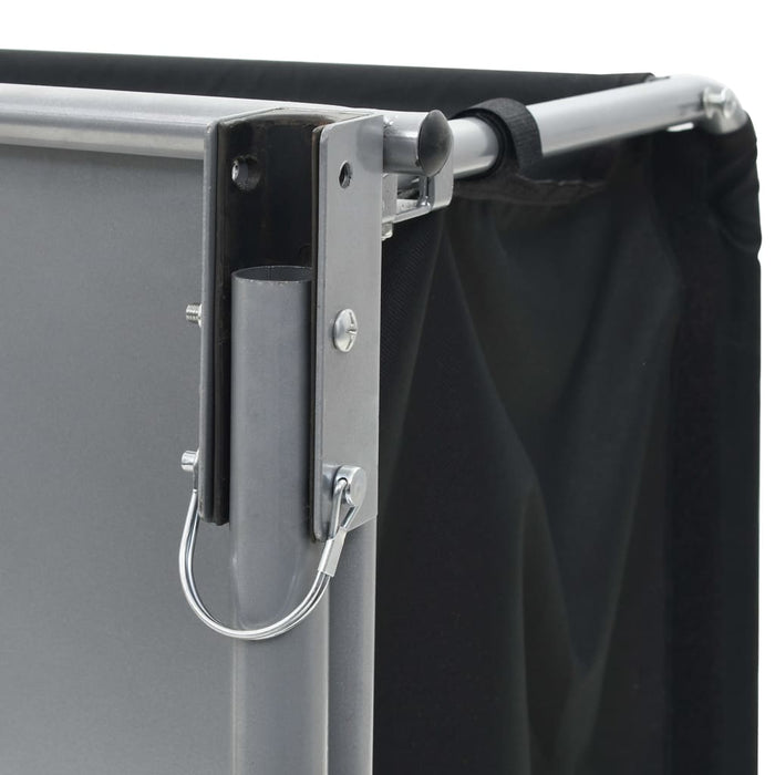 Rimorchio per bicicletta 65 kg nero e giallo 02_0004494