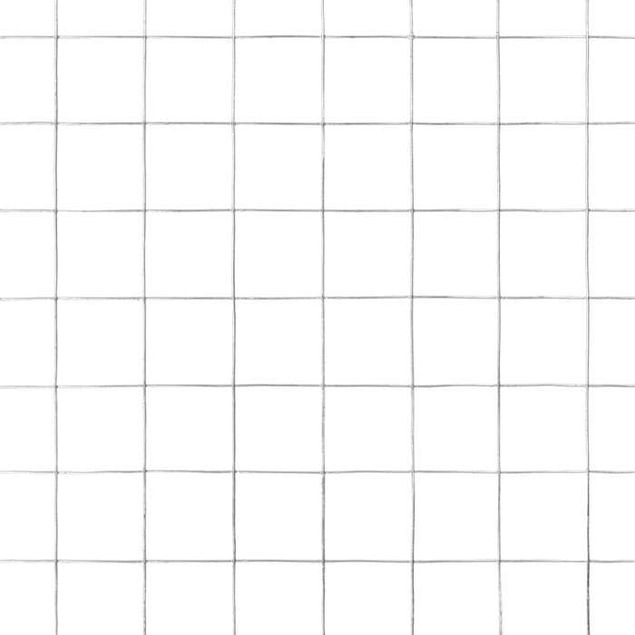 Recinzione in Rete per Pollaio Acciaio Zincato 25x1,5 m Argento 143620