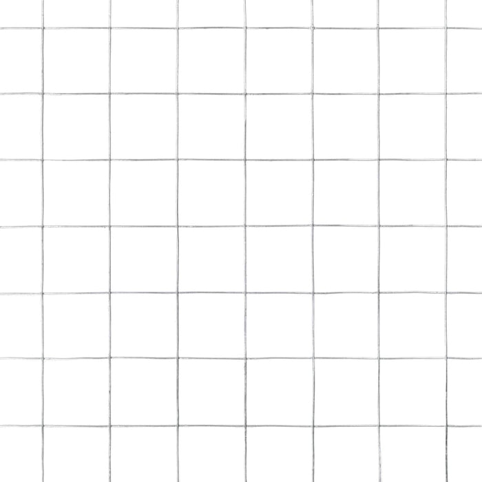 Recinzione in Rete per Pollaio Acciaio Zincato 25x1,5 m Argento 143622