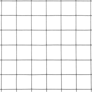 Recinzione in Rete per Pollaio in Acciaio e PVC 10x1 m Grigio 143638