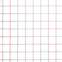 Recinzione in Rete per Pollaio in Acciaio e PVC 10x1 m Rossa 143660