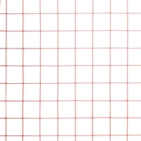 Recinzione in Rete per Pollaio in Acciaio e PVC 10x1 m Rossa 143661