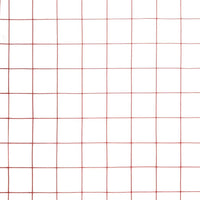 Recinzione in Rete per Pollaio in Acciaio e PVC 25x1 m Rossa 143665