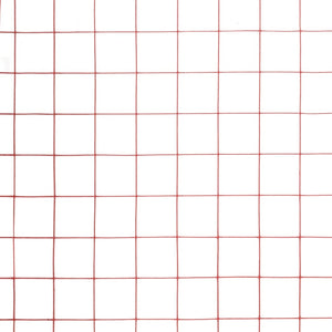 Recinzione in Rete per Pollaio in Acciaio e PVC 10x0,5 m Rossa 143667