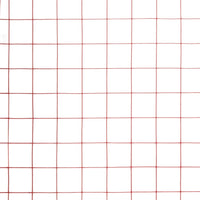 Recinzione in Rete per Pollaio in Acciaio e PVC 25x0,5 m Rossa 143674