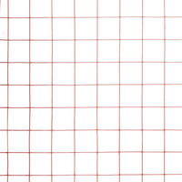 Recinzione in Rete per Pollaio in Acciaio e PVC 25x0,5 m Rossa 143677