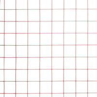 Recinzione in Rete per Pollaio in Acciaio e PVC 25x1,5 m Rossa 143679