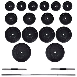 Panca Reclinabile con Bilanciere e Set di Manubri da 60,5 kg  cod mxl 51614