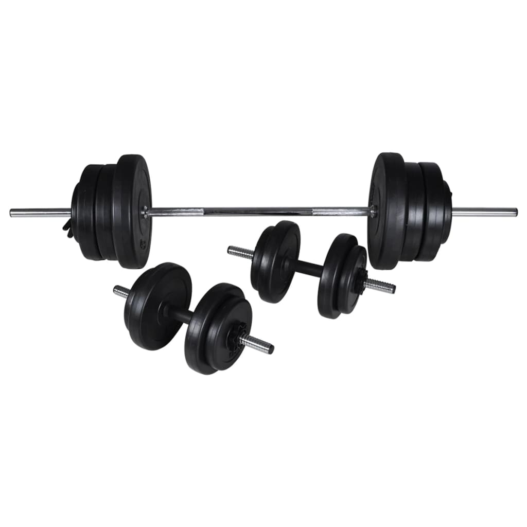 Stazione per Squat con Bilanciere e Set di Manubri da 60,5 kg cod mxl 53969