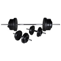 Stazione per Squat con Bilanciere e Set di Manubri da 60,5 kg cod mxl 53969