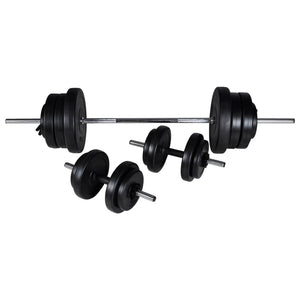 Stazione per Squat con Bilanciere e Set di Manubri da 60,5 kg 275349