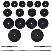 Stazione per Squat con Bilanciere e Set di Manubri da 60,5 kg cod mxl 53969