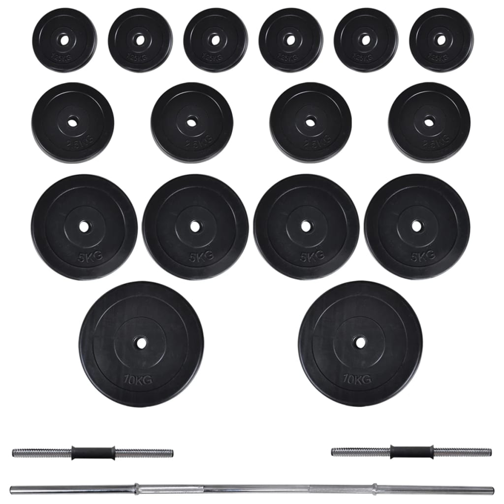 Stazione per Squat con Bilanciere e Set di Manubri da 60,5 kg 275349