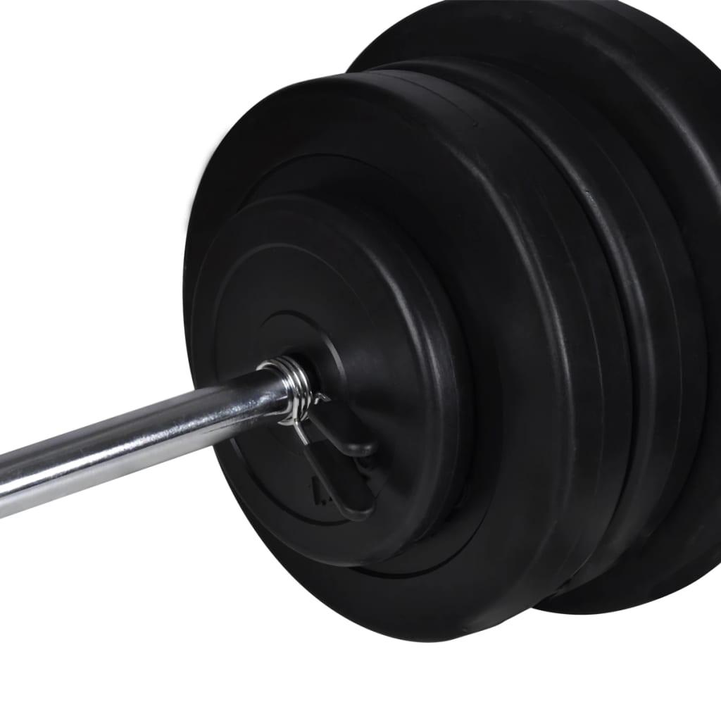 Stazione per Squat con Bilanciere e Set di Manubri da 60,5 kg cod mxl 53969