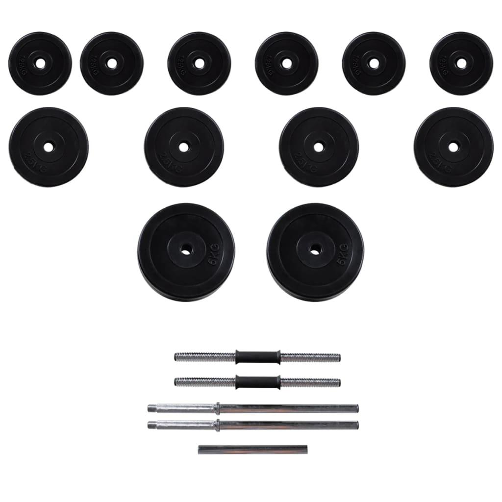 Panca da allenamento con set manubri 30,5 kg bodybuilding fitness sport 02_0000051