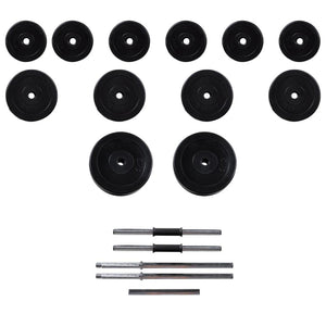 Panca da allenamento con set manubri 30,5 kg bodybuilding fitness sport 02_0000051