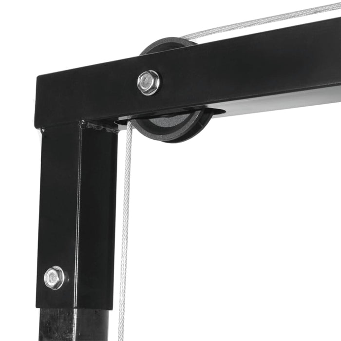 Torre per bodybuilding con set manubri e pesi 60,5 kg sport fitness nero 02_0000042