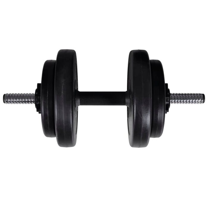 Torre per bodybuilding con set manubri e pesi 60,5 kg sport fitness nero 02_0000042