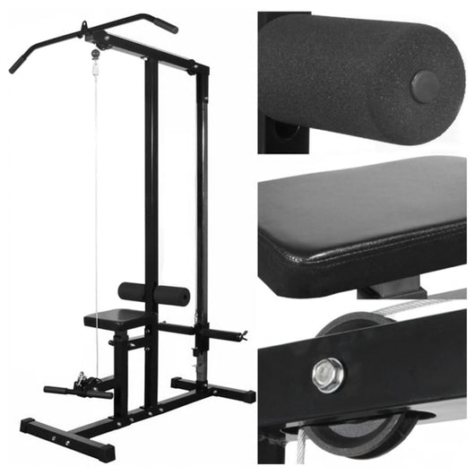 Torre per bodybuilding con set manubri e pesi 30,5 kg sport fitness nero 02_0000041