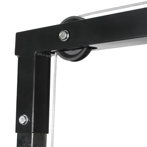 Torre per bodybuilding con set manubri e pesi 30,5 kg sport fitness nero 02_0000041