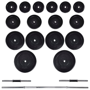 Torre fitness da parete con set manubri e pesi 60,5 kg fitness bodybuilding 02_0000045