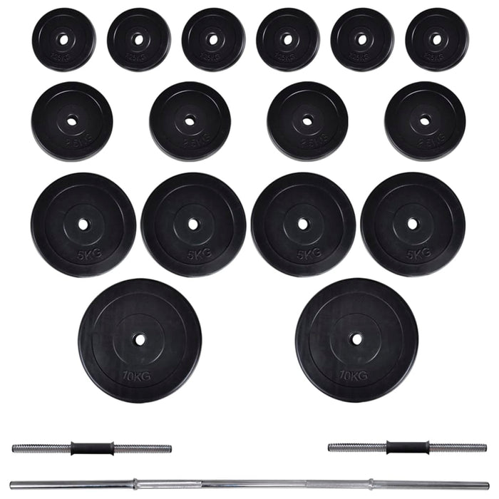 Torre fitness da parete con set manubri e pesi 60,5 kg fitness bodybuilding 02_0000045