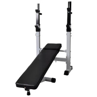 Panca Reclinabile con Rack Bilanciere e Set Manubri 60,5 kg cod mxl 48492