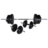 Panca da allenamento con set manubri con supporto pesi 60,5 kg 02_0000020