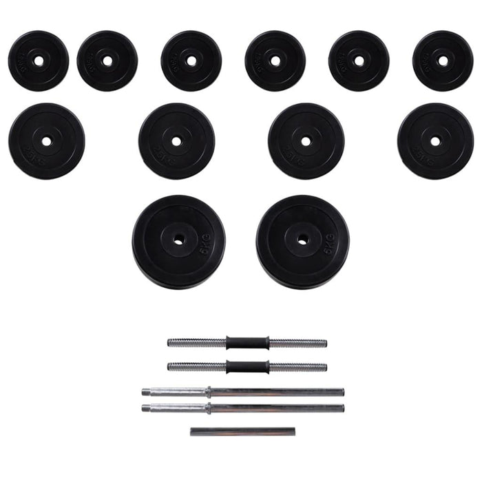 Panca pesi da allenamento completa con set manubri porta pesi 30,5 kg 02_0000019