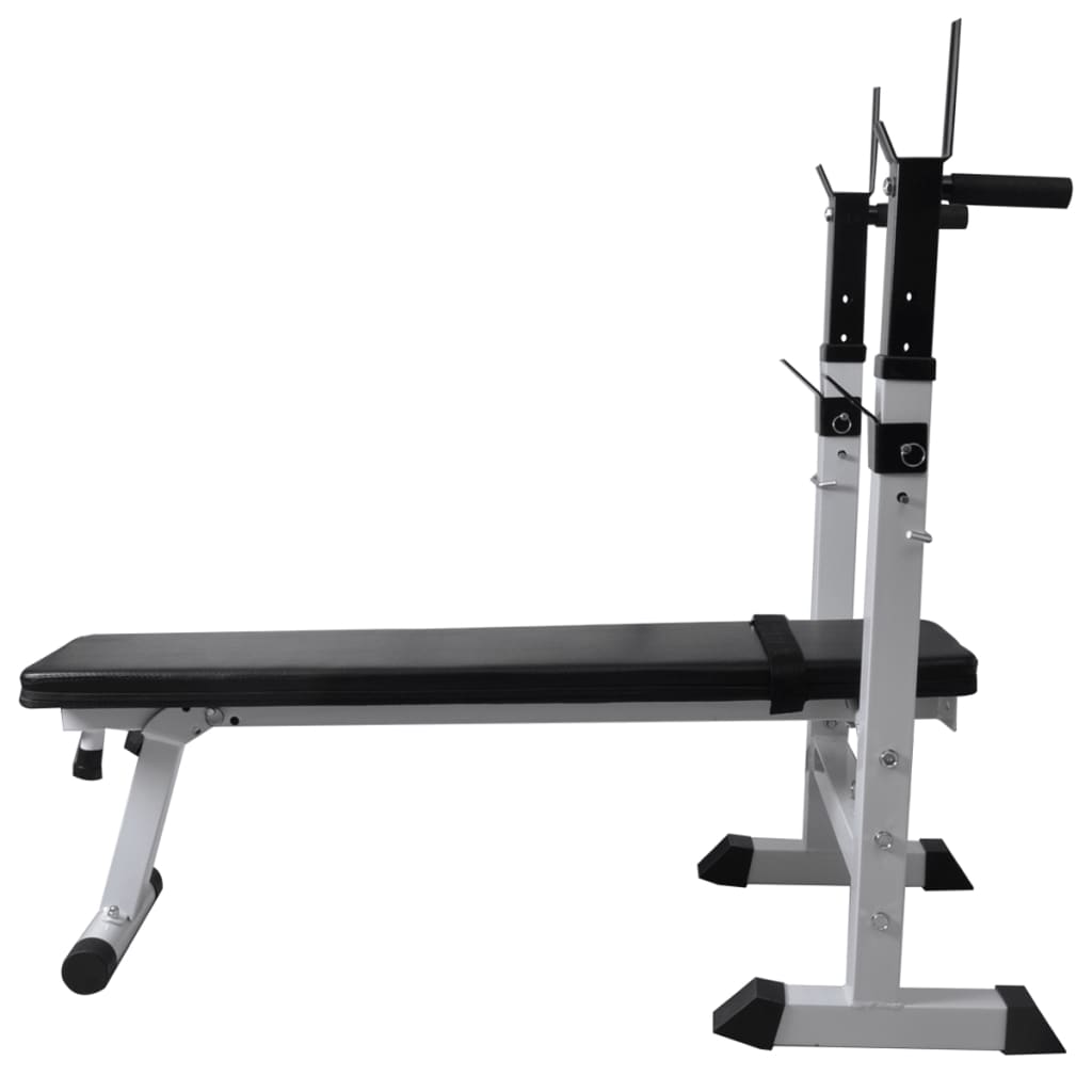 Panca Reclinabile con Rack Bilanciere e Set Manubri 120 kg 275375