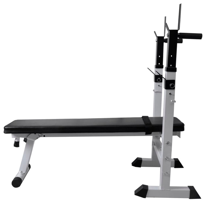 Panca Reclinabile con Rack Bilanciere e Set Manubri 120 kg 275375