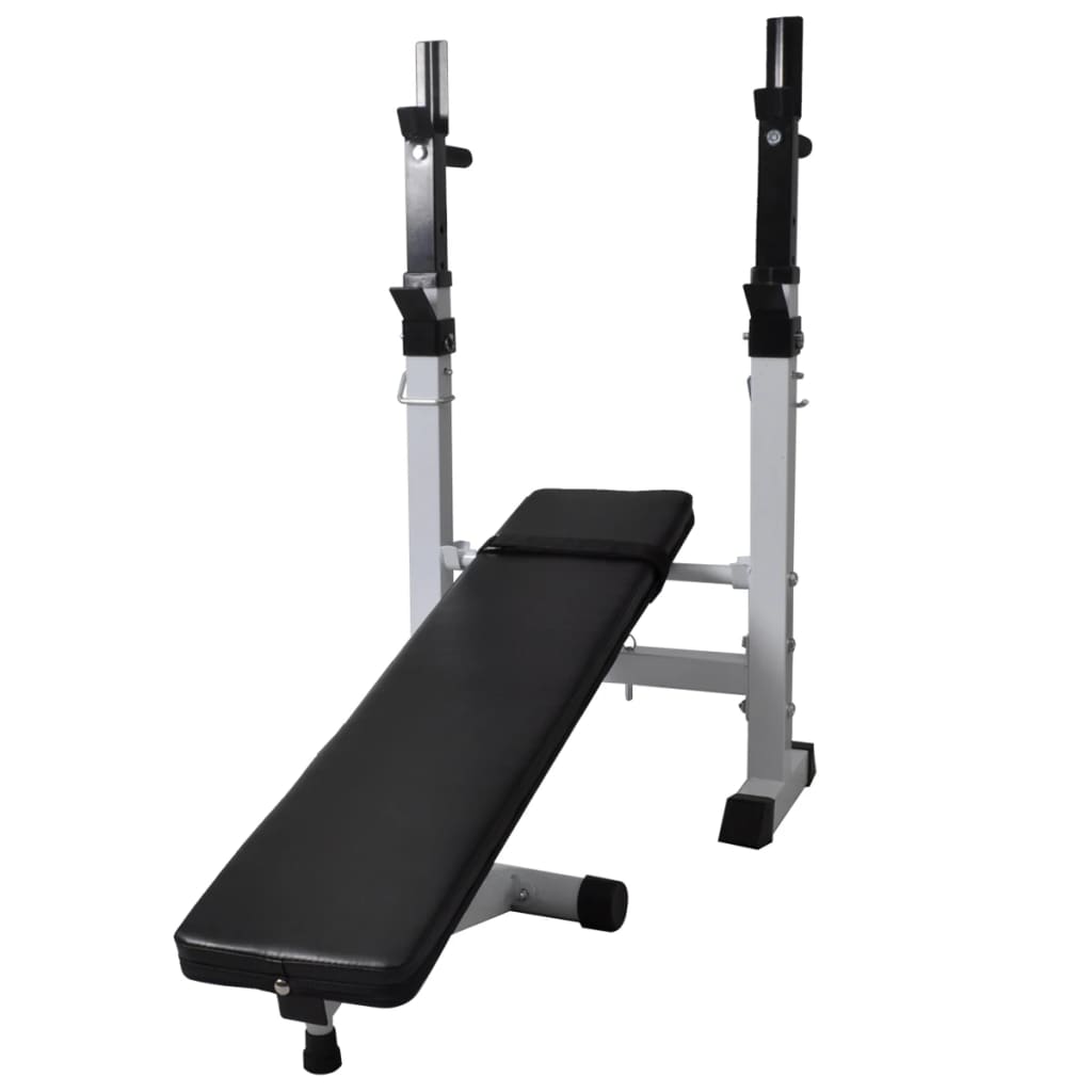 Panca Reclinabile con Rack Bilanciere e Set Manubri 120 kg 275375
