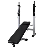 Panca Reclinabile con Rack Bilanciere e Set Manubri 120 kg 275375
