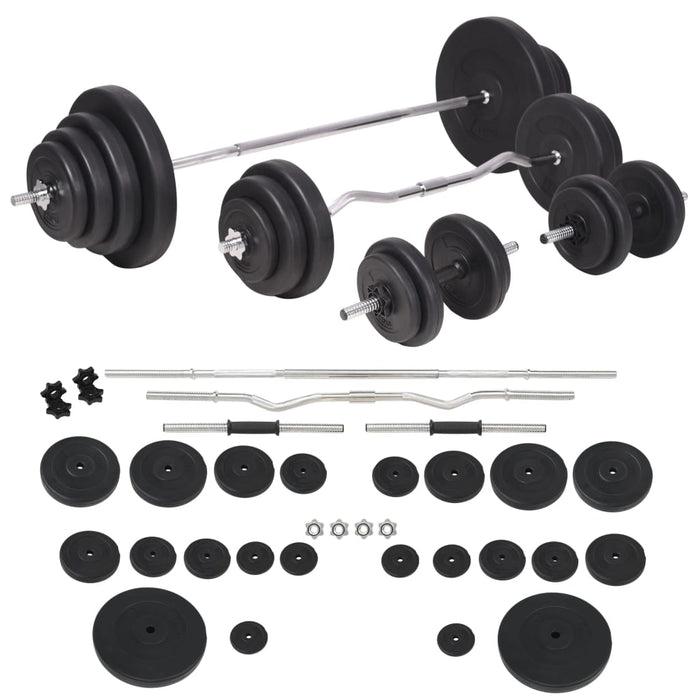 Panca Reclinabile con Rack Bilanciere e Set Manubri 120 kg 275375