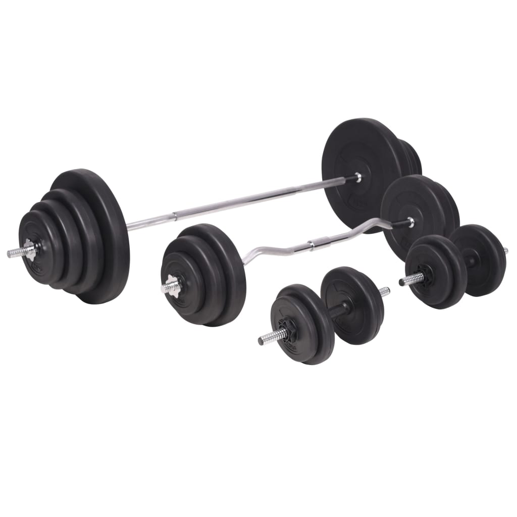 Panca Reclinabile con Rack Bilanciere e Set Manubri 120 kg 275375
