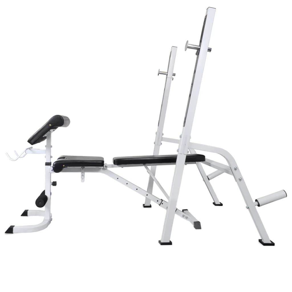 Panca Multifunzione con Rack Bilanciere e Set Manubri 120 kg 275376