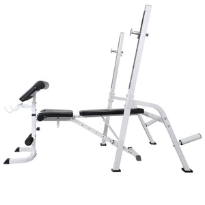 Panca Multifunzione con Rack Bilanciere e Set Manubri 120 kg 275376