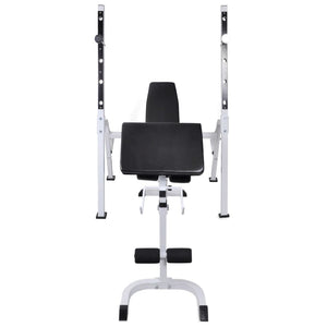 Panca Multifunzione con Rack Bilanciere e Set Manubri 120 kg 275376