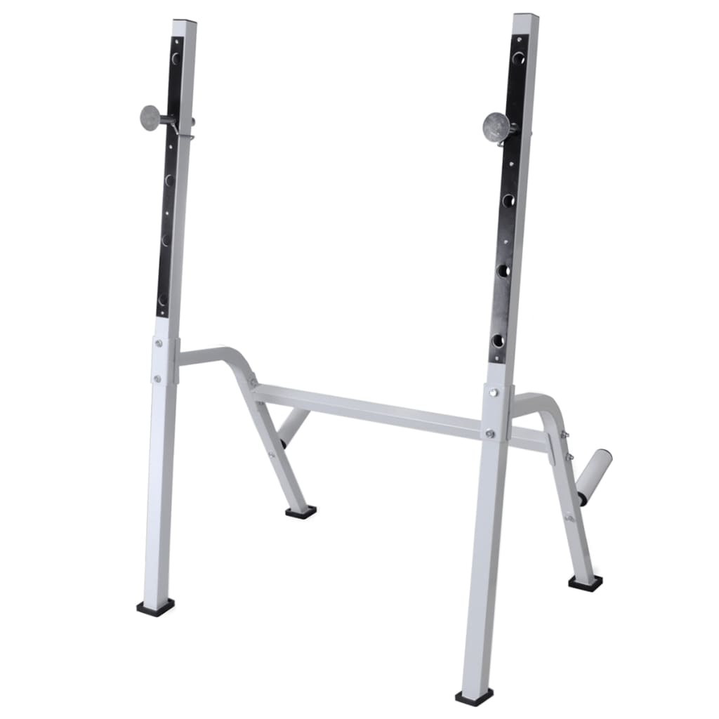 Panca Multifunzione con Rack Bilanciere e Set Manubri 120 kg 275376