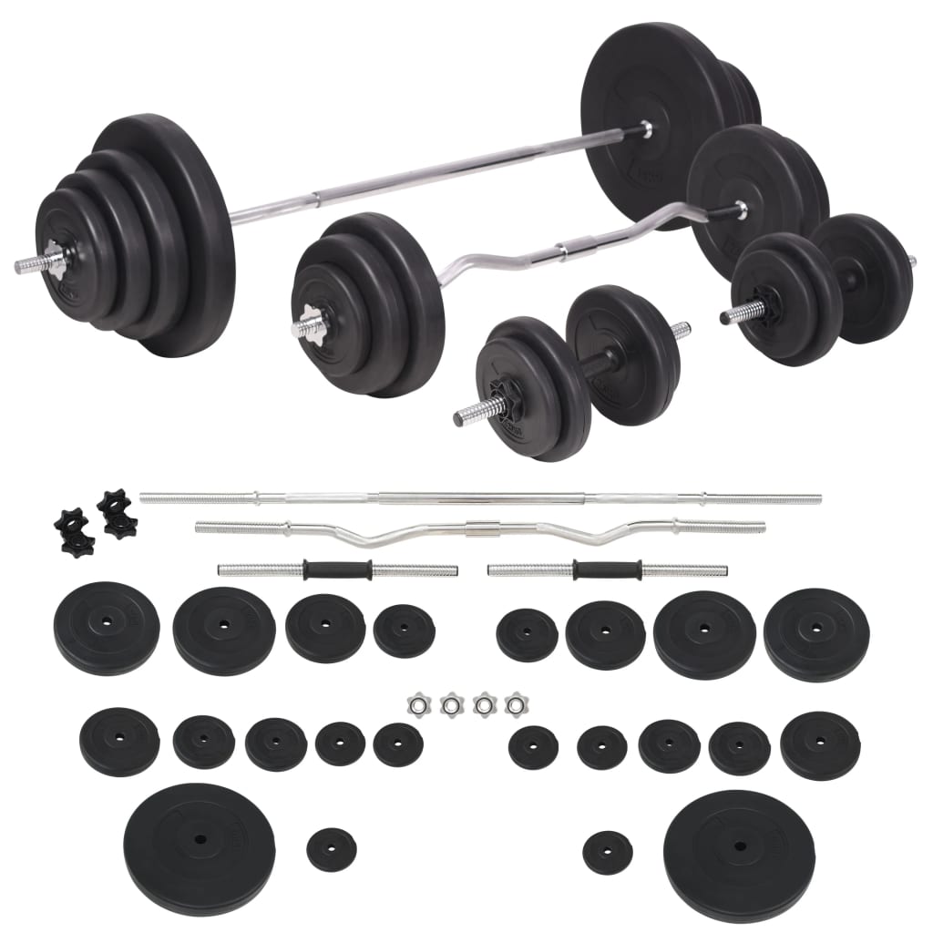 Panca Multifunzione con Rack Bilanciere e Set Manubri 120 kg 275376