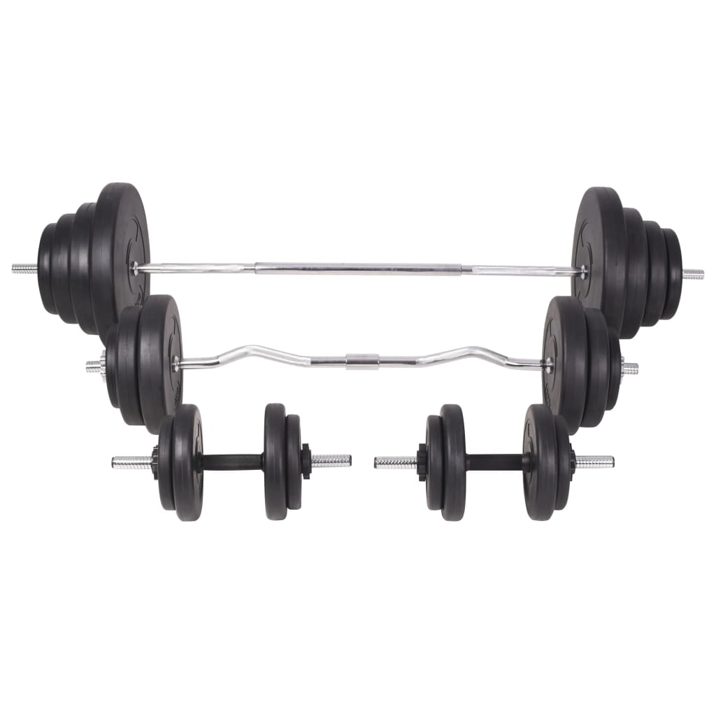 Panca Multifunzione con Rack Bilanciere e Set Manubri 120 kg 275376