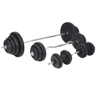 Panca Multifunzione con Rack Bilanciere e Set Manubri 120 kg 275376