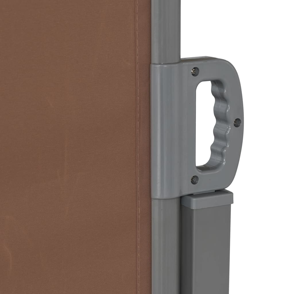 Tenda da Sole Laterale Retrattile 160x600 cm Marrone 143681