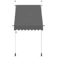 Tenda da Sole Retrattile Manuale 150 cm Antracite 143687