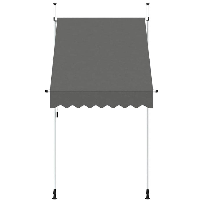 Tenda da Sole Retrattile Manuale 150 cm Antracite 143687