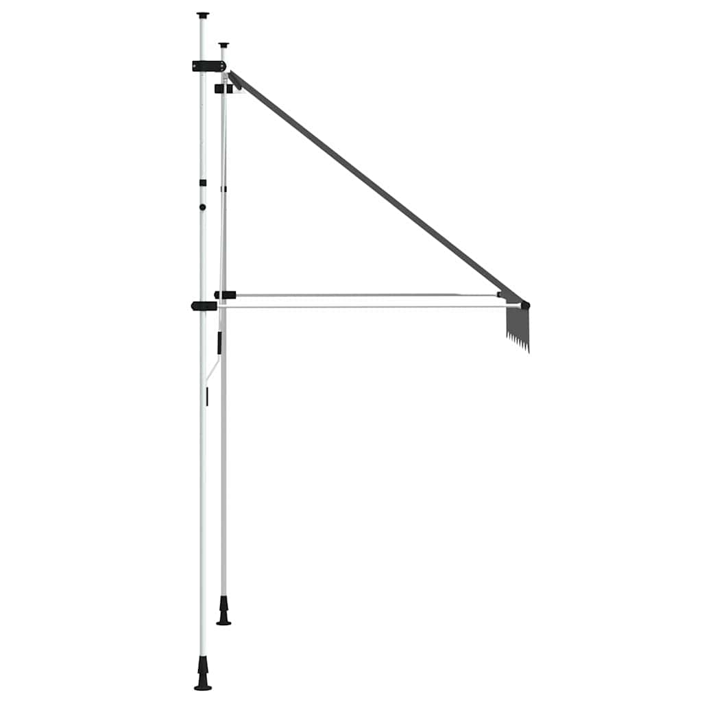 Tenda da Sole Retrattile Manuale 150 cm Antracite 143687