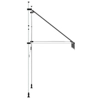 Tenda da Sole Retrattile Manuale 150 cm Antracite 143687